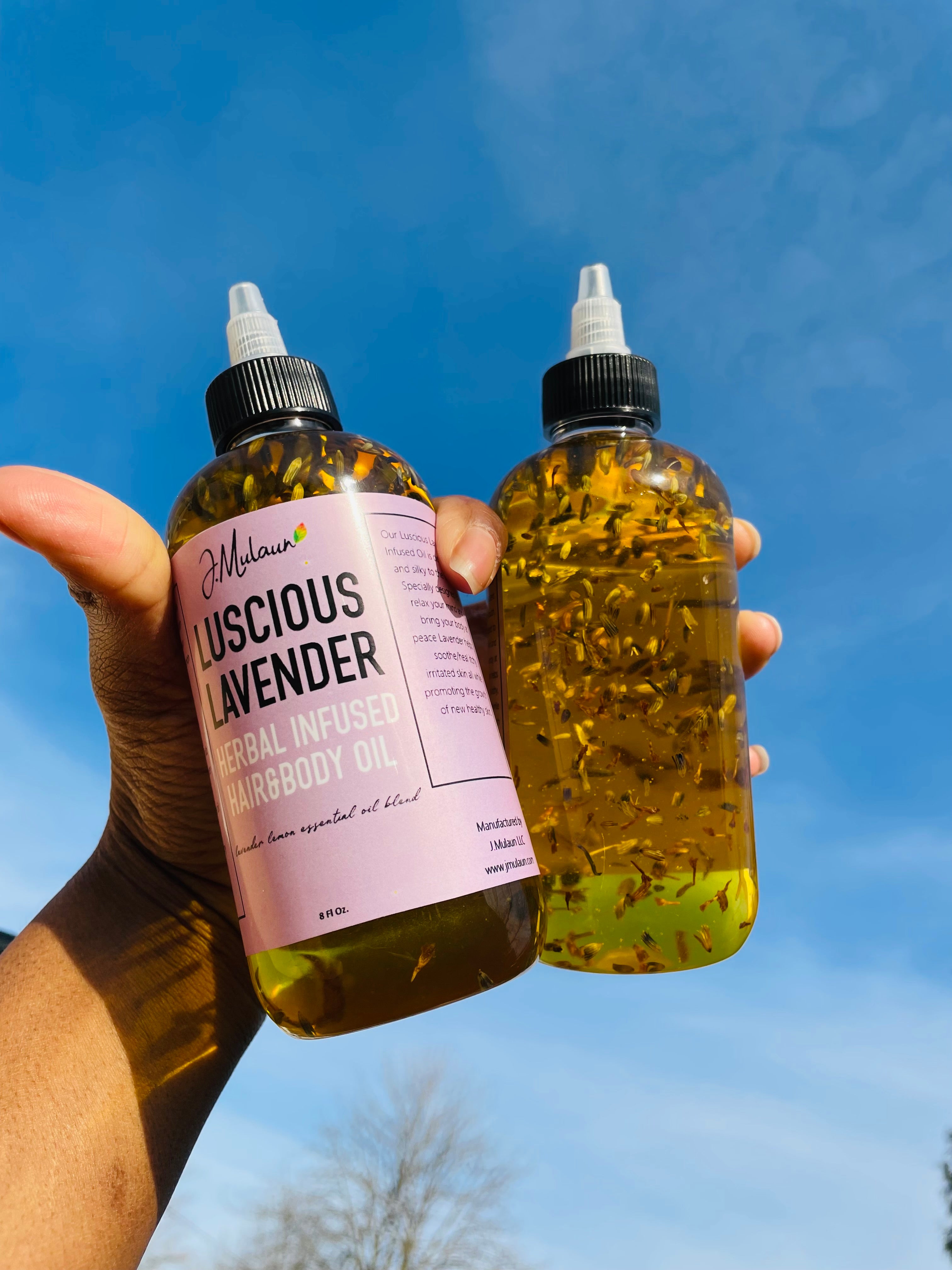 Luscious Lavender Herbal Infused Hair & Body Oil