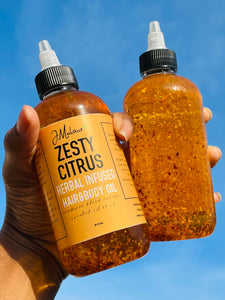 Zesty Citrus Herbal Infused Hair&Body Oil
