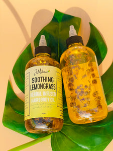 Soothing Lemongrass Herbal Infused Hair&Body Oil